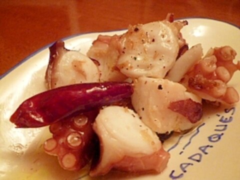 隠し味は鰹節!☆スペイン風たこのアーリオオーリオ